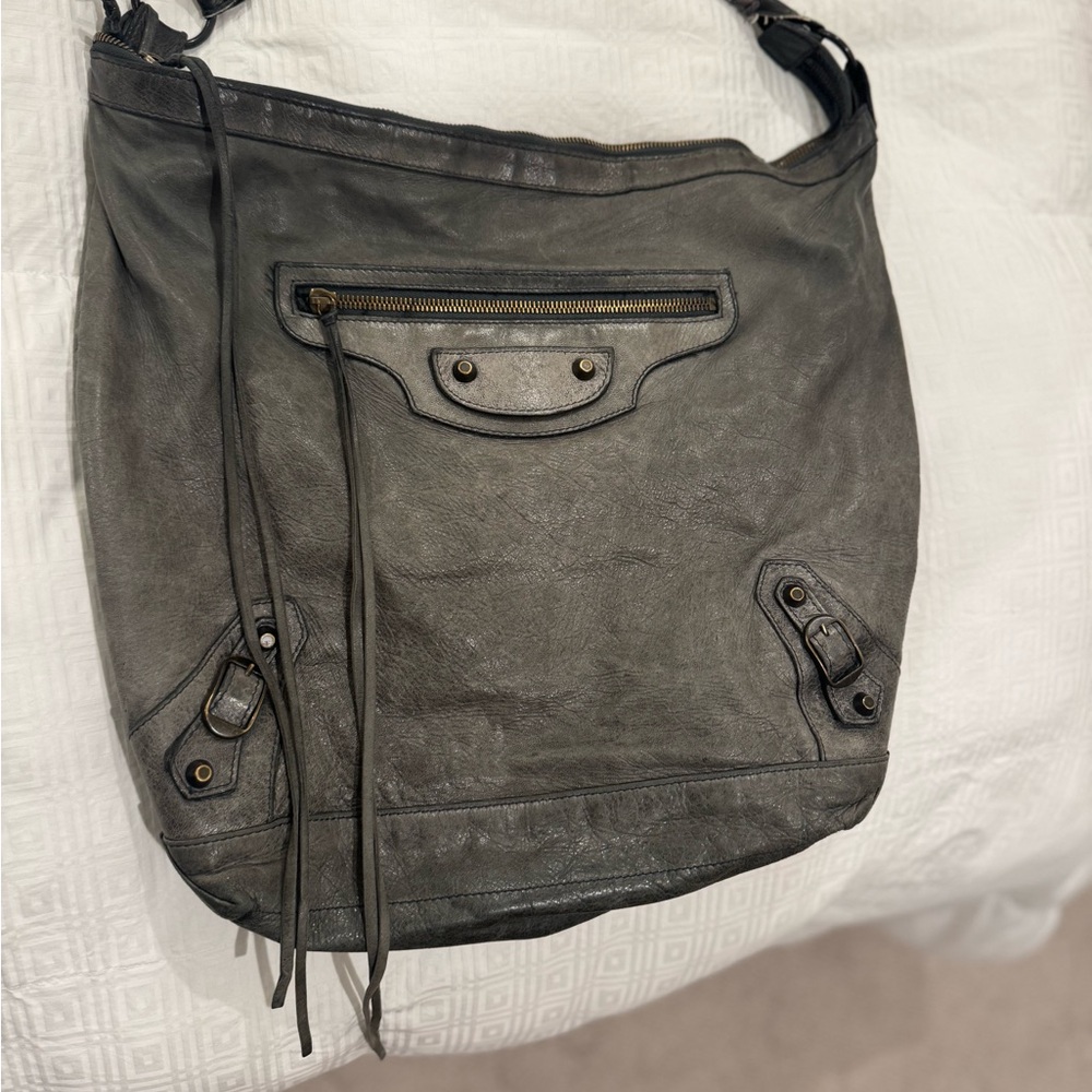 Balenciaga Gray Hobo Bag